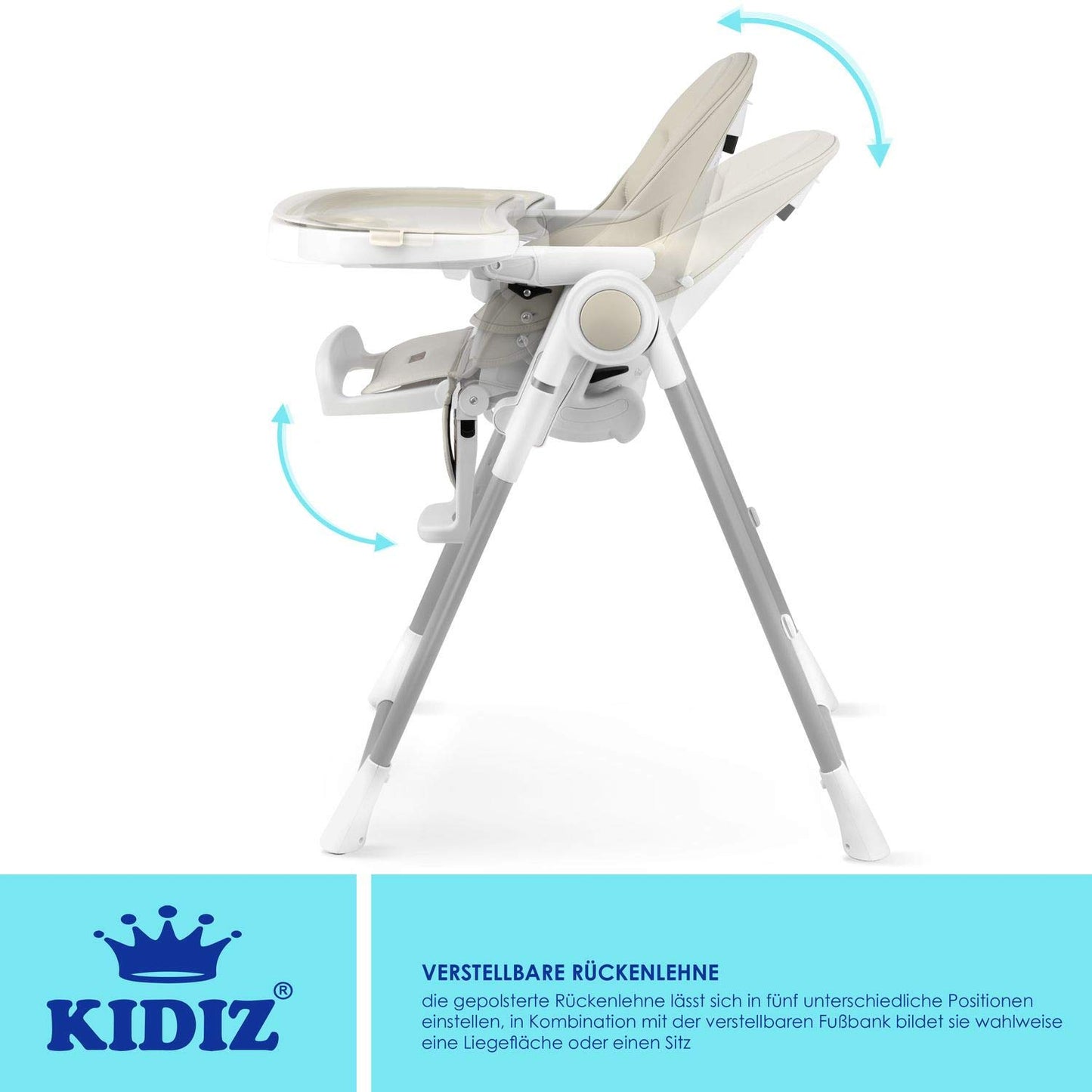 KIDIZ® 3-in-1 Hochstuhl mit Spielbügel