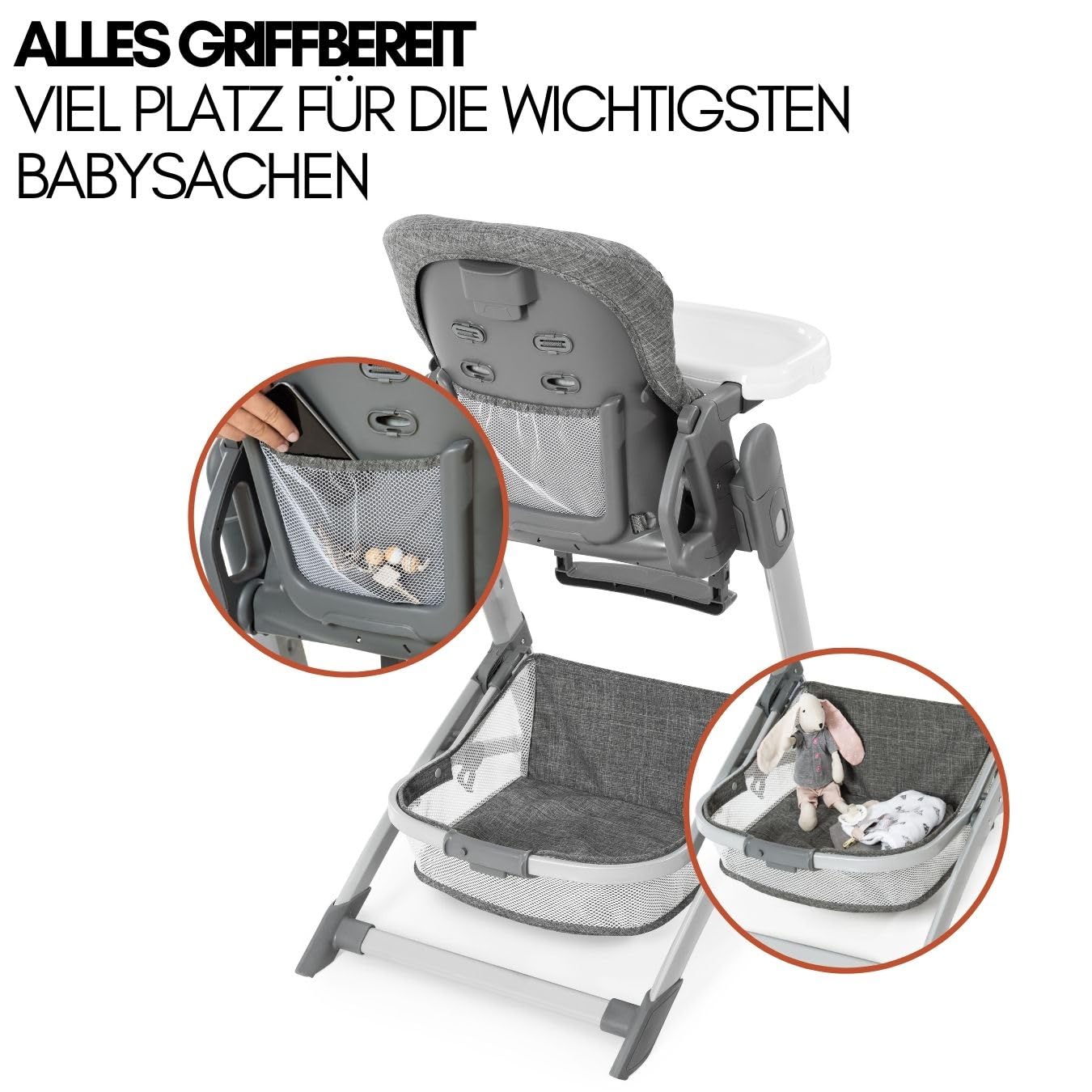 hauck Grow Up mitwachsender Hochstuhl mit Liegefunktion