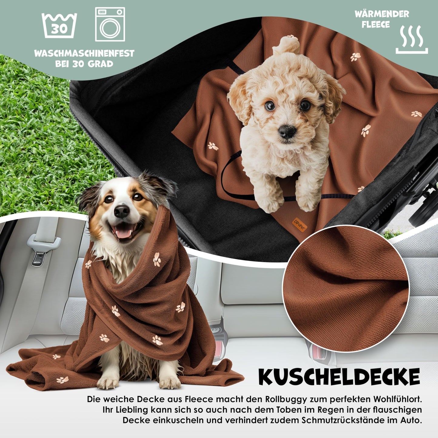 LOVPET® 2-in-1 Klappbarer Haustier-Buggy