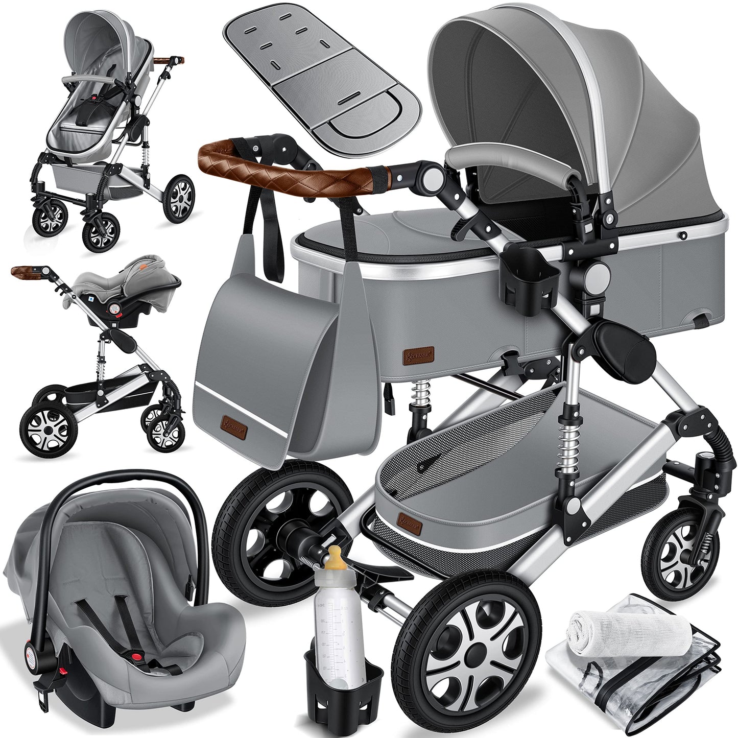 KESSER® Loops 3-in-1 Kombikinderwagen-Set