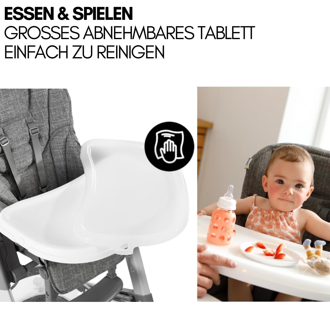 hauck Grow Up mitwachsender Hochstuhl mit Liegefunktion
