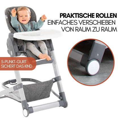 hauck Grow Up mitwachsender Hochstuhl mit Liegefunktion