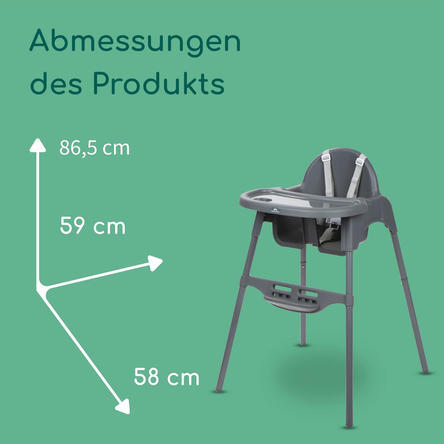 Bebeconfort Meely 2-in-1 Verstellbarer Hochstuhl