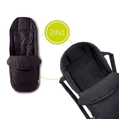 hauck 2-in-1 Soft Tragetasche & Fußsack