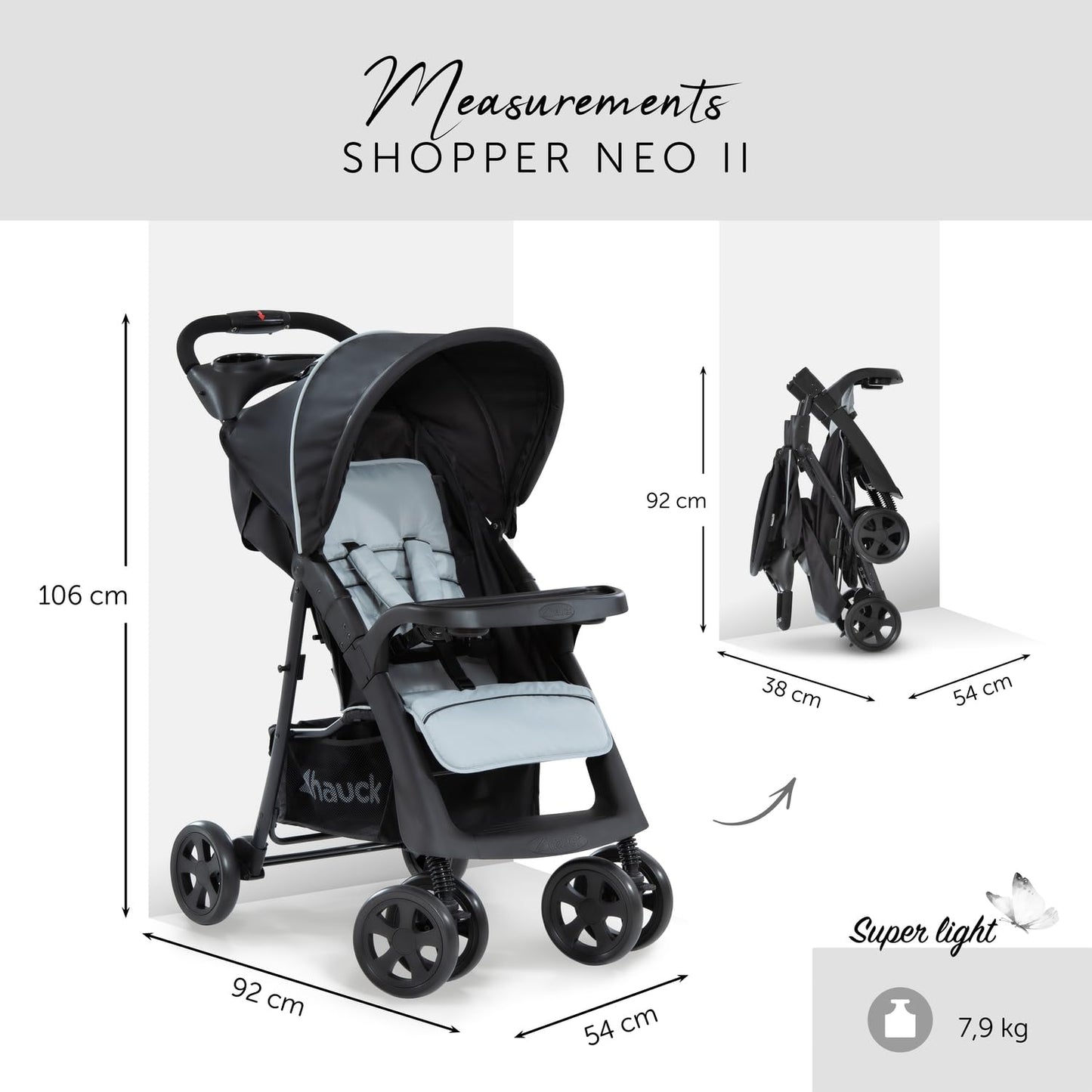 hauck Shopper Neo II Buggy mit Liegefunktion