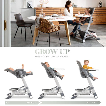 hauck Grow Up mitwachsender Hochstuhl mit Liegefunktion