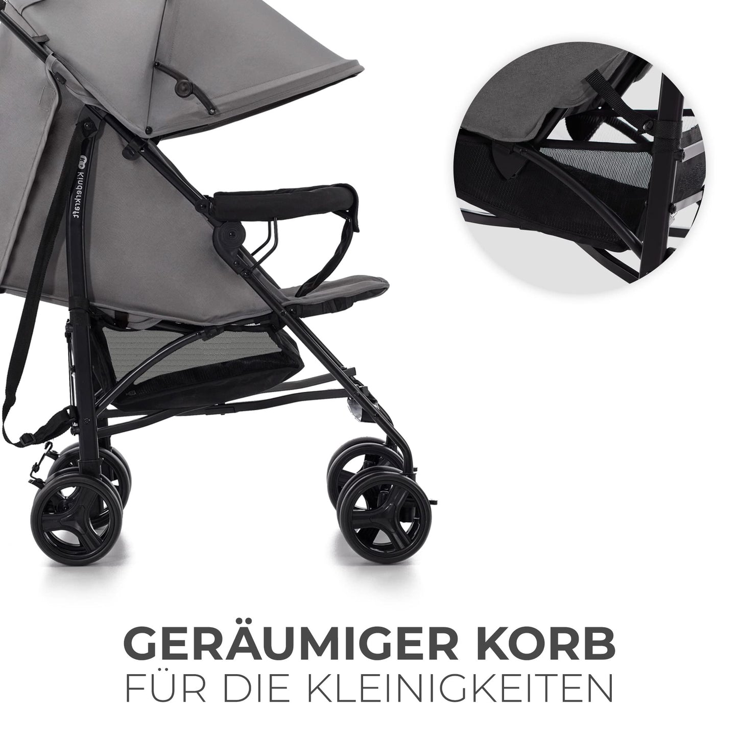 Kinderkraft TIK Leichter Buggy mit verstellbarem Griff