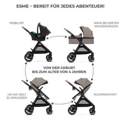 Kinderkraft ESME 3-in-1 Kombikinderwagen-Set