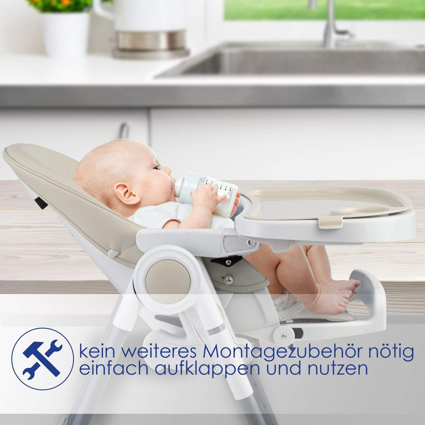 KIDIZ® 3-in-1 Hochstuhl mit Spielbügel