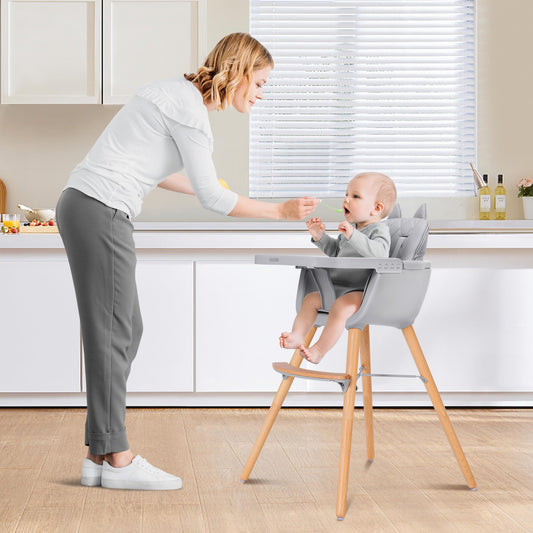 CoziBB 4-in-1 Hochstuhl mit 5-Punkt-Gurt