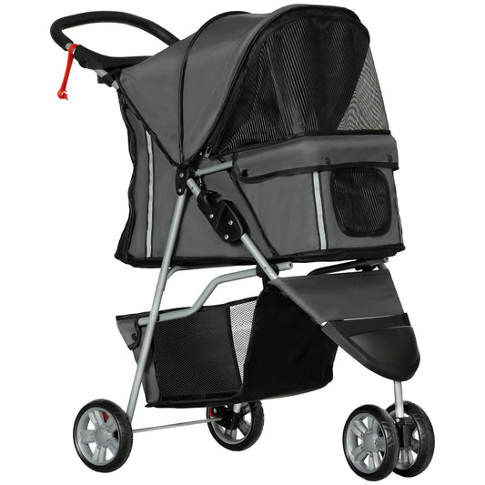 PawHut Klappbarer Haustier-Buggy für Hunde & Katzen