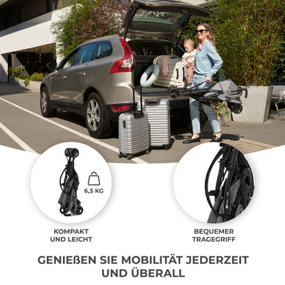 Kinderkraft TIK Leichter Buggy mit verstellbarem Griff