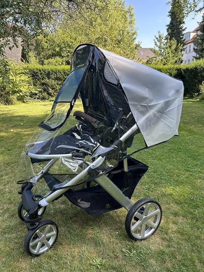 Universeller Kinderwagen-Regenschutz mit Fenster