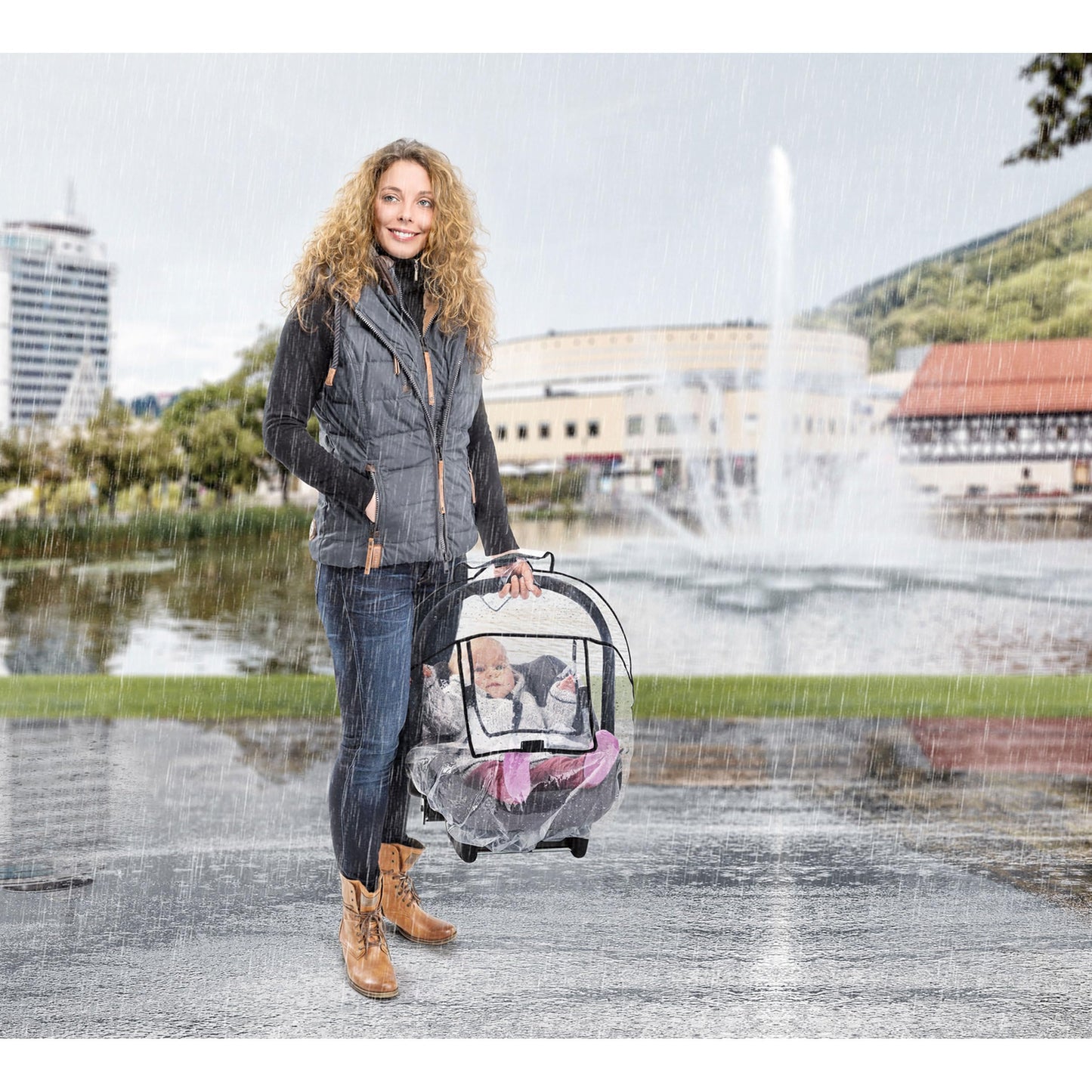 Reer RainCover Regenschutz für Babyschale