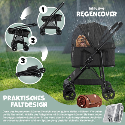 LOVPET® 2-in-1 Klappbarer Haustier-Buggy
