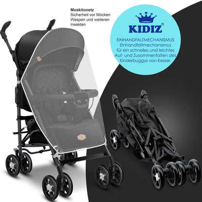 KIDIZ® City-Pro Klappbarer Buggy mit Zubehör